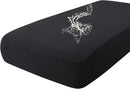 hyha Waterproof Couch Cushion Covers for Pets, Non Slip Sofa Seat Cover for Dogs Washable, Soft Thick Stretch Jacquard Fabric, Sofa Slipcovers with Elastic Bottom (1 Piece for Large, Black) by CozyNest Decor