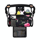 TOPDesign Universal Baby Stroller Organizer, Stroller Caddy with Detachable Mesh Bag & Heightened Insulated Cup Holders & Non-Slip Secure Hooks Accessories, Fits Most Strollers (Peony) by TinyTreasures Baby Boutique