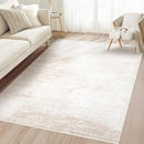 MXSANYOO Area Rug 3x5 Modern Abstract Beige Washable Non Slip Stain Resistant Indoor Rectangular Bedroom Kitchen Entryway Office by TinyTreasures Baby Boutique