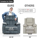 Lazy Boy Recliner Chair, Postoperative Recovery，Retractable 23'' Extra-Long Leg Support Lift Chair Hold up to 400lb，25.5'' Oversized Recliner seat for Big and Tall by CozyNest Decor
