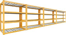 REIBII 40" W Garage Shelving 2240 LBS Storage Shelves Adjustable Heavy Duty Shelving 4 Tier Metal Shelves for Storage for Garage Kitchen Pantry Warehouse Basement 40" W × 19.5" D × 59.5" H, 4 Pack by GreenHaven Gardens