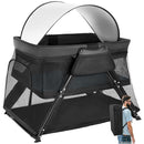 Lilian&Gema 2-in-1 Travel Crib, Portable Crib with Backpack, Lightweight Baby Travel Playpen, Foldable Play Yard with Thick Mattress for Babies & Toddlers, Baby Travel Essential by TinyTreasures Baby Boutique