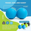 RAD Original Peanut Massage Ball – Medium Density Yoga Deep Tissue Roller Ball – Myofascial Release for Back, Neck, Feet, Psoas & Spine – Suboccipital & Thoracic Trigger Point Therapy by CozyNest Decor