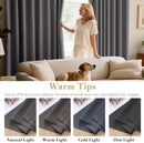 H.VERSAILTEX Premium Solid Thermal Insulated Blackout Grey Curtains Window Drapes - 2 Panels Set- Charcoal Gray, 52x72 Inch,8 Grommets per Panel by CozyNest Decor