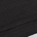 Furniliving 46” Storage Benches, End of Bed Bench with Button-Tufted Large Upholstered Storage Ottoman Teddy Window Bench with Storage Shoe Cabinet Bench, for Bedroom, Entryway, Closet, Black by CozyNest Decor