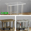 Sumerflos Acrylic Shower Bench for Inside Shower - 18.58" L x 12.60" W x 16.34" H Bathroom Shower Stool with Storage Shelf Heavy Duty (Hold Up to 400lbs) for Shaving Legs Waterproof Non-Slip by TinyTreasures Baby Boutique