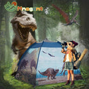 Dinosaur Kids Play Tent-61”x61”x45”Realistic Dinosaur Kids Tent Indoor & Outdoor, Pop Up Play House for Kid, Boys & Girls Age 3-12 by TinyTreasures Baby Boutique