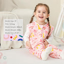 HOMEAL Toddler Sleeping Sack 3t-5t, 1.0 TOG Baby Girl Sleep Sack With Legs, Sleeveless by TinyTreasures Baby Boutique