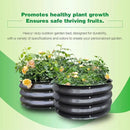 GARDMAX 2 Pack 2x2x1FT Galvanized Round Raised Garden Bed Kit, Metal Planter Boxes Outdoor with Easy Assembly, Large Garden Bed for Vegetables, Fruits, Flower, Herbs Dark Gray by CozyNest Decor
