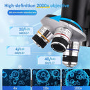 Microscope for Kids 40X-2000X, Microscope for Children 8-12 Years Old with LED Fill Light, Slides and specimens Ideal for School Labs Homeschooling by TinyTreasures Baby Boutique