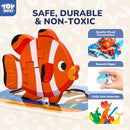 TOY Life Wooden Puzzles for Toddlers 2-4, Sea Animals Puzzles for Toddlers 1-3, Wood Puzzles Educational Montessori Toys Gifts for 1 2 3 Year Old, Baby Kids Learning Toy by TinyTreasures Baby Boutique