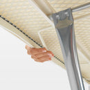 Brabantia Size C Ironing Board (49 x 18in) 7 Height Options, Adjustable Steam Iron Rest Holder & Linen Rack (Ecru) Non-Slip Feet, Anti-Collapse Child Locks by CozyNest Decor