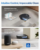 ECOVACS DEEBOT T80 Omni Robot Vacuum and Mop, 18,000Pa Suction, OZMO™ Roller Real-Time Mop Washing, Self-Emptying, Hot Air Drying, AI Navigation, Anti-Tangle Brush, for Pets, Carpets & Hard Floors by CozyNest Decor