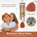 Memorial Gifts, Sympathy Wind Chimes Memorial Wind Chimes for Loss of Loved One Prime, Sympathy Gift, Bereavement/Remembrance Gifts in Memory of Loved One Mother Father, 30" Wooden by CozyNest Decor