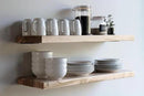 Urban Legacy Deep Floating Shelves | Wormy Maple with Furniture Grade Clear Coat | Low Profile Brackets | Set of 2 (36" x 11" x 2") by CozyNest Decor
