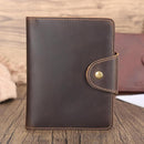 Real Leather Wallet Functional RFID Bifold Passport Holder Travel (Dark Brown) by TinyTreasures Baby Boutique