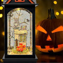 Halloween Snow Globe Lantern with 6 Hour Timer,Halloween Decorations Indoor for Home,Halloween Decor,USB or Battery Powered for Halloween Lanterns,Halloween Spooky Town by CozyNest Decor