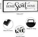 HLJ ART Home Sweet Home Wall Decor Above Bed 16"x48" Framed Large Bedroom Signs Decor for Master Family Room Living Room Dining Room,Modern Farmhouse Ructic Home Sign Behind Couch Wall Decor by CozyNest Decor