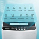 Euhomy 1.03cu.ft Portable Washer, 8.8LBS Capacity Small Portable Washing Machine with 10 Programs 5 Water Levels, Drain Pump and LED Display,Compact Washer for Apartments, RVs, Homes, Light Gray by CozyNest Decor