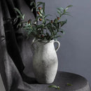 Large Ceramic Rustic Vase,11.3 inch Tall Farmhouse Flower Vase with 2 Handles for Home Decor, Living Room Entryway Table Centerpiece Decor by GreenHaven Gardens