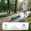 Foldable Children's Electric Scooter (Ages 6-14) - Top Speed 16 km/h, Maximum Range 8 km, 7-inch Illuminated Front Wheel, 6-inch Solid Rear Wheel by TinyTreasures Baby Boutique
