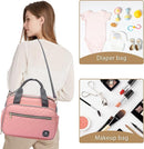 GOGOSO Crossbody Small Diaper Bag, Cute Mini Baby Diaper Tote Bags with Insulated Pockets for Traveling Outdoor Parent,Pink by TinyTreasures Baby Boutique