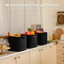 OIAHOMY Storage Cubes 11 Inch Storage Bins-3-Pack, Cotton Rope Woven Baskets for Organizing, Square Storage Baskets for Shelves Organizer, Classroom, Kids Toy Bins, Closet, Baby Nursery-Black by TinyTreasures Baby Boutique