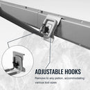 Clamping Garden Tool Organizer, Garage Organization Wall Mount Tool Holder, Heavy Duty Garage Storage Tool Rack, Shovel Hangers Yard Tool Hook, Hold Up to 420lbs (48Inch Grey) by GreenHaven Gardens