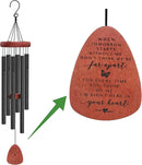 Memgift Memorial Wind Chimes for Outside – Sympathy Gift for Loss of Loved One, Outdoor Keepsake in Memory of Family, Garden Decor by CozyNest Decor