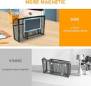Magnetic Pencil Holder-Magnetic Basket for Fridge 3-Grid Mesh Magnetic Pen Holder for Refrigerator, Extra Strong Magnets Mesh Marker Holder Locker Accessories Organizer for Whiteboard by CozyNest Decor