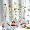H&D HYALINE & DORA 215pcs DIY Crystal Suncatcher Kits for Adults Art Crafts Set with Rainbow Maker Prisms Pendant Sun Catchers Hanging Decor for Window Garden Wedding, Gold by GreenHaven Gardens