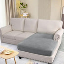 H.VERSAILTEX Super Stretch Individual Chaise Cover Sectional Couch Covers for L Shaped Sofa Both Left/Right Featuring Thick Jacquard Textured Twill Fabric (1 Piece Chaise Cover, Dove) by CozyNest Decor