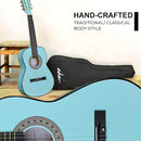 ADM Beginner Acoustic Classical Guitar 36 Inch Nylon Strings Wooden Guitar Bundle Kit for Kid Boy Girl Student Youth Guitarra Online Lessons with Gig Bag, Strap, Tuner, Strings, Picks, Socal Green by TinyTreasures Baby Boutique