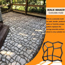 Avalution Reusable Concrete Mold 17"x17"x1.6" Walker Maker Courtyard Stepping Stone Molds Lawn Garden DIY Paving Mold(Irregular) by GreenHaven Gardens
