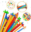 Ggiibro Straw Constructor Toys STEM Building Toys 1200Pcs Toys Aged for 3 4 5 6 7 8+ Interlocking Plastic Toys Engineering Toys Thin Tube Blocks Toy Educational Toy Kit for Classroom Kids Toys Set by TinyTreasures Baby Boutique