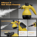 Steam Cleaner, Handheld Steam Cleaner, Steam Cleaner for Home with 16 Accessories and Automatic Steam Switch, Steamer for Cleaning Home, Living Room, Kitchen, Bathroom, Car (Yellow) by TinyTreasures Baby Boutique