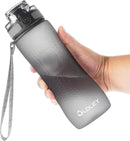 OLDLEY 25 oz Water Bottle, Motivational Water Bottle with Time Marker, Sports Water Bottle With Strap, Leakproof & BPA Free Large Water Bottles for School, Gym, Travel, Outdoor, Tritan,Gray by CozyNest Decor