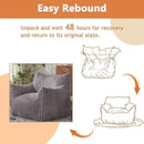 Giant Bean Bag Chairs for Adults with Filling Plush Fluffy Bean Bag Chairs for Teens with Armrests Comfy BeanBag Lazy Couch Sofa Chair for Bedroom Living Room Reading by CozyNest Decor