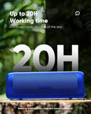 Bluetooth Speaker with HD Sound, Portable Wireless, IPX5 Waterproof, Up to 20H Playtime, TWS Pairing, BT5.3, for Home/Party/Outdoor/Beach, Stocking Stuffers, White Elephant Gifts for Adults (Blue) by TinyTreasures Baby Boutique