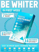 Oralfree Natural Teeth Whitening Strips - Sensitive Teeth Whitener - Enamel Safe Teeth Whitening Kit with Hydrogen Peroxide for Coffee, Wine, Tobacco, and Other Stains, 28 Strips (14 Treatment), Mint by CozyNest Decor