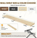 Floating Wall Shelves 2-Pack - 36-Inch Rustic Wooden Shelves for Storage and Décor, Easy Installation for Living Room, Bedroom, and Kitchen