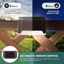 GIGALUMI 12 Pcs Solar Deck Lights, Bronze Finished Waterproof Led Solar Lamp for Outdoor Pathway, Yard, Patio, Stairs, Step and Fences. (Cool White) by GreenHaven Gardens