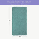 Bigacogo Chunky Knit Throw Blanket for Couch, 40x80 inches, 100% Hand Knitted with Thick Jumbo Chenille Yarn, Cozy Soft Large Rope Knot Cable Crochet Blankets for Sofa Bed Living Room, Light Teal by CozyNest Decor