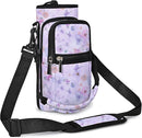25/32/40/64oz Water Bottle Bag Holder Carrier-Insulated Crossbody Sling Case Sleeve with Strap & Pockets for Men Women Gym Cycling Travel Walking Hiking Camping by TinyTreasures Baby Boutique