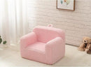ALIMORDEN Kids Ultra-Soft Snuggle Foam Filled Chair, Toddler Cuddly Sherpa Reading Couch for Boys and Girls, Pink by CozyNest Decor