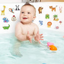 Window Clings Stickers for Kids Window Gel Clings Decals Thick Gel Clings Toddlers and Adults Classroom Home Nursery Airplane Birthday Party Supplies (Jungle Animals) by CozyNest Decor