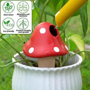 Terracotta Self Watering Spikes, 4 Pack Mushroom Self Watering Planter Insert, Vacation Plant Slow Release Watering Devices for Indoor Outdoor Plants, Colorful Large Water Globes by GreenHaven Gardens