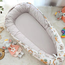 Baby Lounger Cover for Boys Girls, Reversible Baby Nest Cover, Adjustable Baby Lounger Replaceable Cover for Infant Newborn, Portable and Machine Washable, Cotton Gray Elephant Cover Only by TinyTreasures Baby Boutique