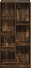 Furinno Luder 7-Cube Open Shelf Bookcase, Bookshelf, Amber Pine by TinyTreasures Baby Boutique