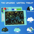 Slider Puzzle Games & LCD Writing Tablet 2 IN 1 Travel Games,530 Challenges Brain Teaser Toys for Kids,Drawing Pad Gifts for Boys Girls(Blue) by TinyTreasures Baby Boutique